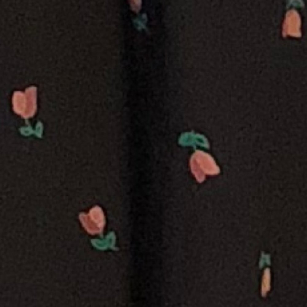 Loft Tulip Print Ruffle Hem Sleeve Midi Dress - Picture 6 of 6